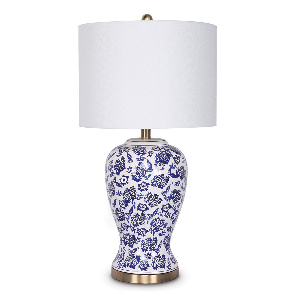 Sarantino Ceramic Floral Base Table Lamp Sarantino Ceramic Floral Base Table Lamp