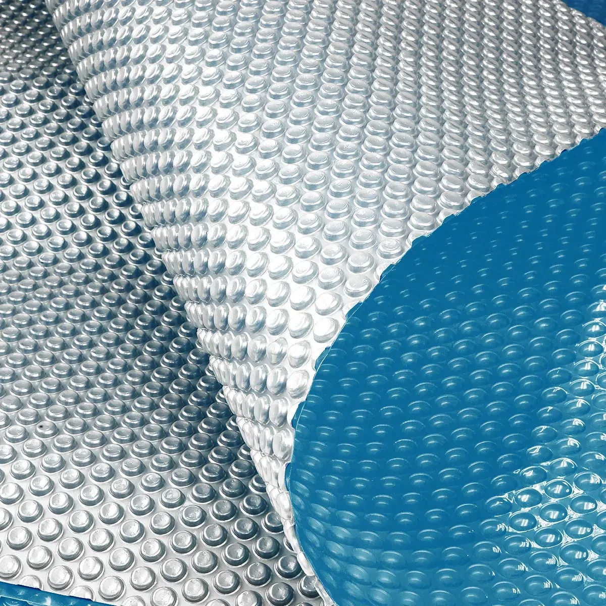 400 Micron Solar Swimming Pool Cover - Blue/Silver 6m x 3.2m 400 Micron Solar Swimming Pool Cover - Blue/Silver 6m x 3.2m
