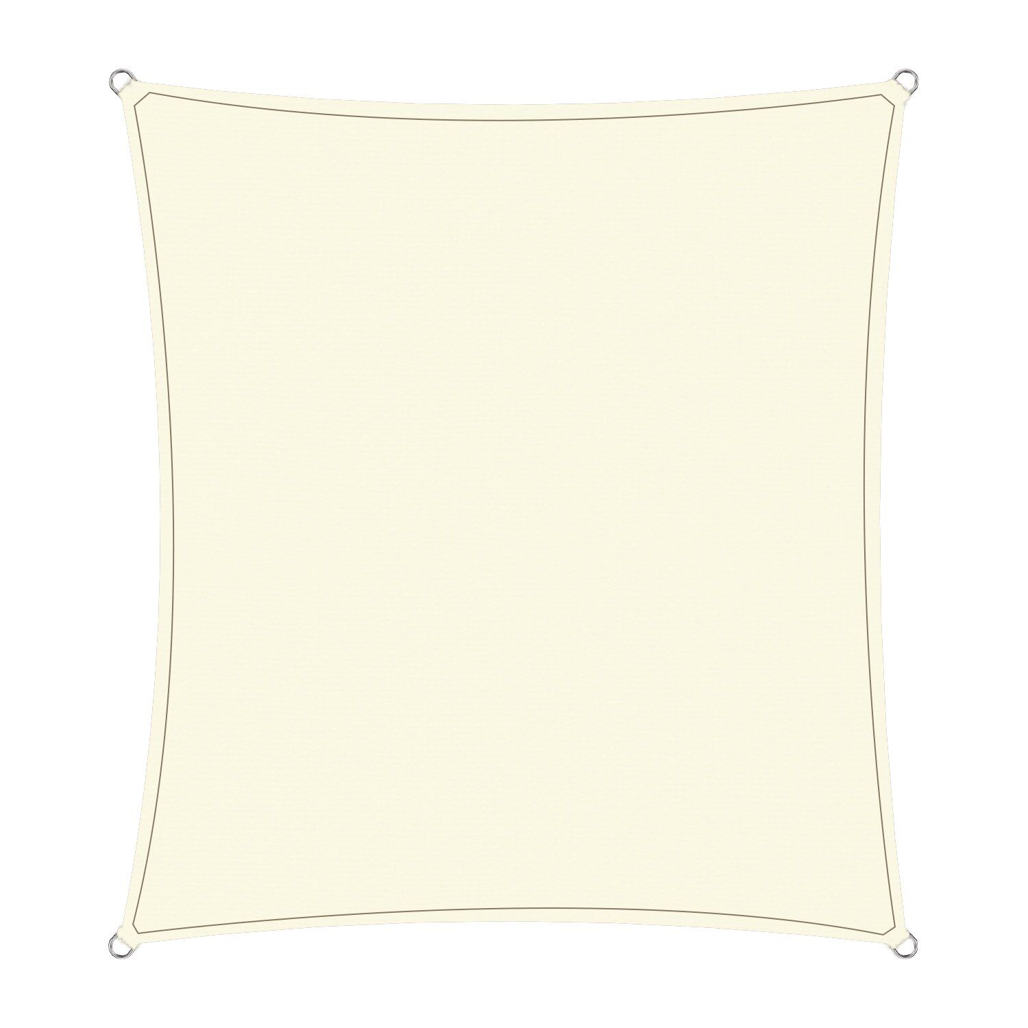 Wallaroo Waterproof 160GSM Outdoor Sun Shade Sail Canopy Cream 2 x 2.5m Wallaroo Waterproof 160GSM Outdoor Sun Shade Sail Canopy Cream 2 x 2.5m