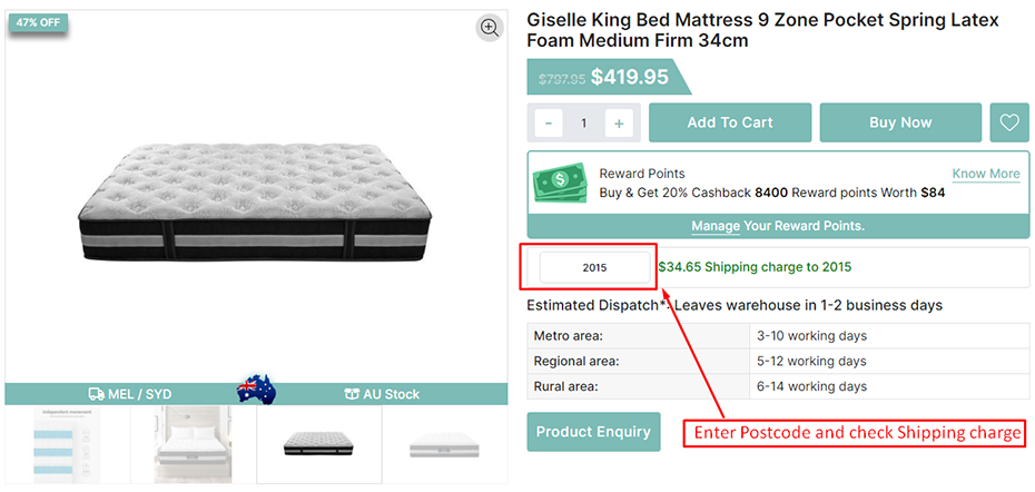 shipping cost