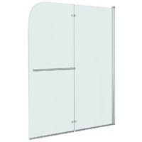 Folding Shower Enclosure 2 Panels ESG 120x140 cm