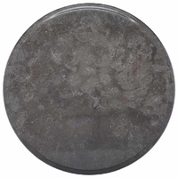 Table Top Black Ø40x2.5 cm Marble