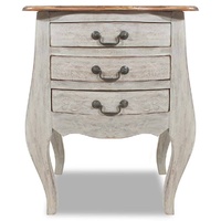 Bedside Cabinet Solid Mahogany Wood 48x35x64 cm