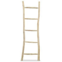 Towel Ladder with 5 Rungs Teak 45x150 cm Natural