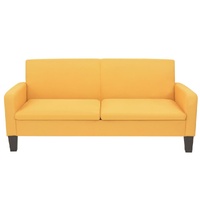 3-Seater Sofa 180x65x76 cm Yellow