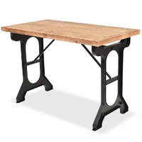 Dining Table Solid Fir Wood Top 122x65x82 cm
