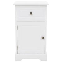 Bedside Cabinet MDF and Pinewood 35x32x59 cm