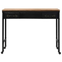 Console Table MDF and Fir Wood 100x33.5x80 cm