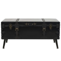 Coffee Table MDF and Steel 102x51x48 cm