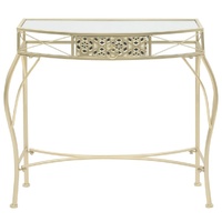 Side Table French Style Metal 82x39x76 cm Gold