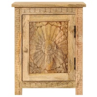 Bedside Table Solid Mango Wood 40x30x50 cm