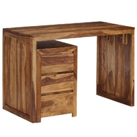 Writing Table Solid Acacia Wood 110x55x76 cm