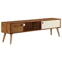TV Cabinet 140x30x40 cm Solid Acacia Wood