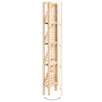 Corner Shelf Cedar Wood 27x27x110 cm