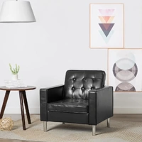 Armchair Black 75x70x75 cm Faux Leather