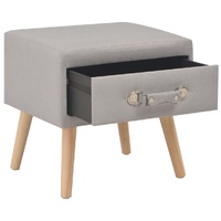 Bedside Cabinet Grey 40x35x40 cm Fabric