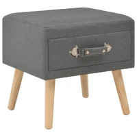 Bedside Cabinet Dark Grey 40x35x40 cm Fabric