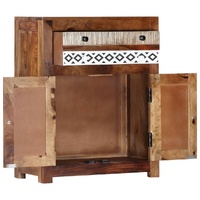 Side Cabinet 60x30x75 cm Solid Acacia Wood