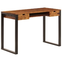 Desk 110x55x78 cm Solid Acacia Wood and Steel