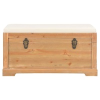 Storage Chest with Cushion 80x40x40 cm MDF