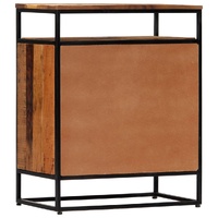 Side Cabinet 60x35x76 cm Solid Reclaimed Wood and Steel