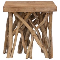 Log Coffee Table 40x40x40 cm Mixed Recycled Wood