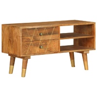 TV Cabinet 85x35x47 cm Solid Mango Wood