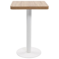 Bistro Table Light Brown 50x50 cm MDF