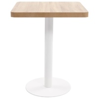 Bistro Table Light Brown 60x60 cm MDF