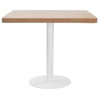 Bistro Table Light Brown 80x80 cm MDF