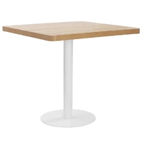 Bistro Table Light Brown 80x80 cm MDF