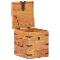 Chest 40x40x40 cm Solid Acacia Wood