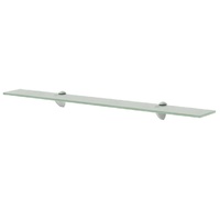 Floating Shelves 2 pcs Glass 80x10 cm 8 mm