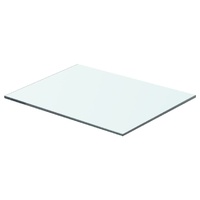 Shelves 2 pcs Panel Glass Clear 40x25 cm