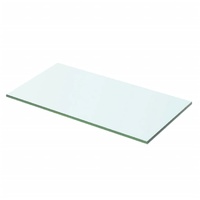 Shelves 2 pcs Panel Glass Clear 50x20 cm
