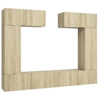6 Piece TV Cabinet Set Sonoma Oak Engineered Wood