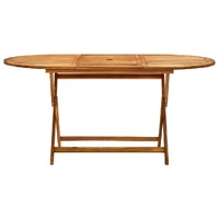 Folding Garden Table 160x85x75 cm Solid Acacia Wood