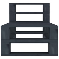 Garden Pallet Middle Sofa Wood Grey