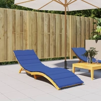 Sun Lounger Cushion Royal Blue 200x50x3cm Oxford Fabric
