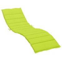 Sun Lounger Cushion Bright Green 200x70x3cm Oxford Fabric