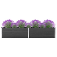 Garden Raised Bed 200x50x54 cm WPC Grey