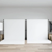 Backdrop Stands 2 pcs Black 305x243 cm Steel