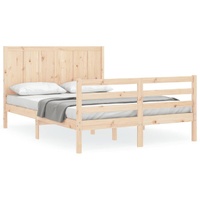 Bed Frame without Mattress 150x200 cm Solid Wood