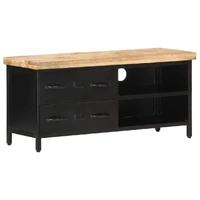 TV Cabinet 90x30x41 cm Rough Mango Wood