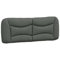 Headboard Cushion Dark Grey 137 cm Double Fabric