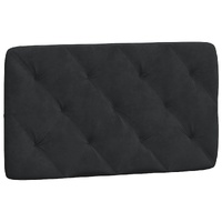 Headboard Cushion Black 90 cm Velvet