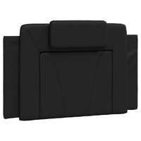 Headboard Cushion Black 90 cm Faux Leather