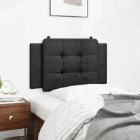 Headboard Cushion "Zadar" Black 90 cm Faux Leather