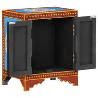 Hand Painted Bedside Cabinet 40x30x50 cm Solid Mango Wood