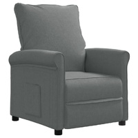 Recliner Chair Dark Grey Fabric